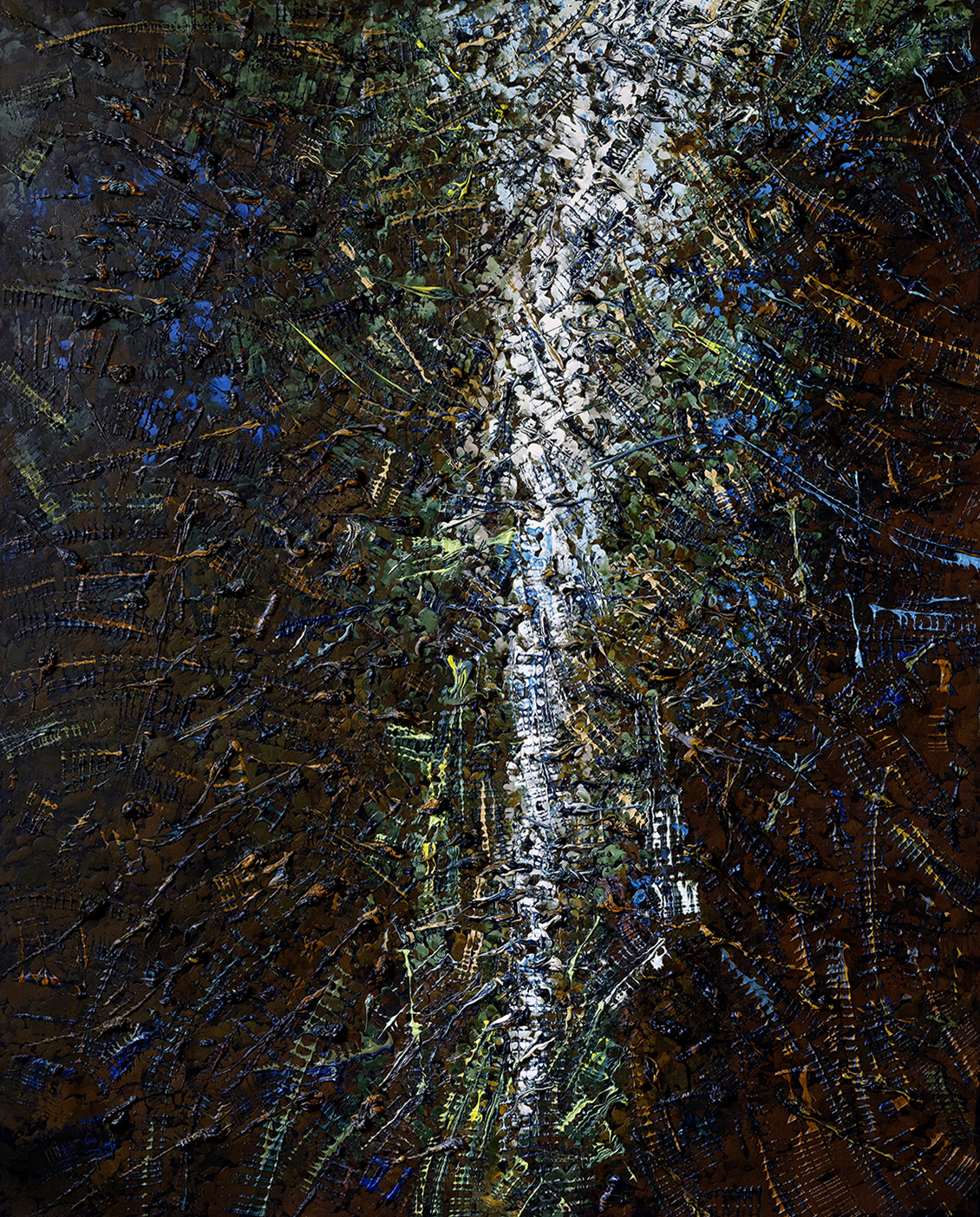 1960, Ciel prolifique, huile sur toile, 142 x 114 cm