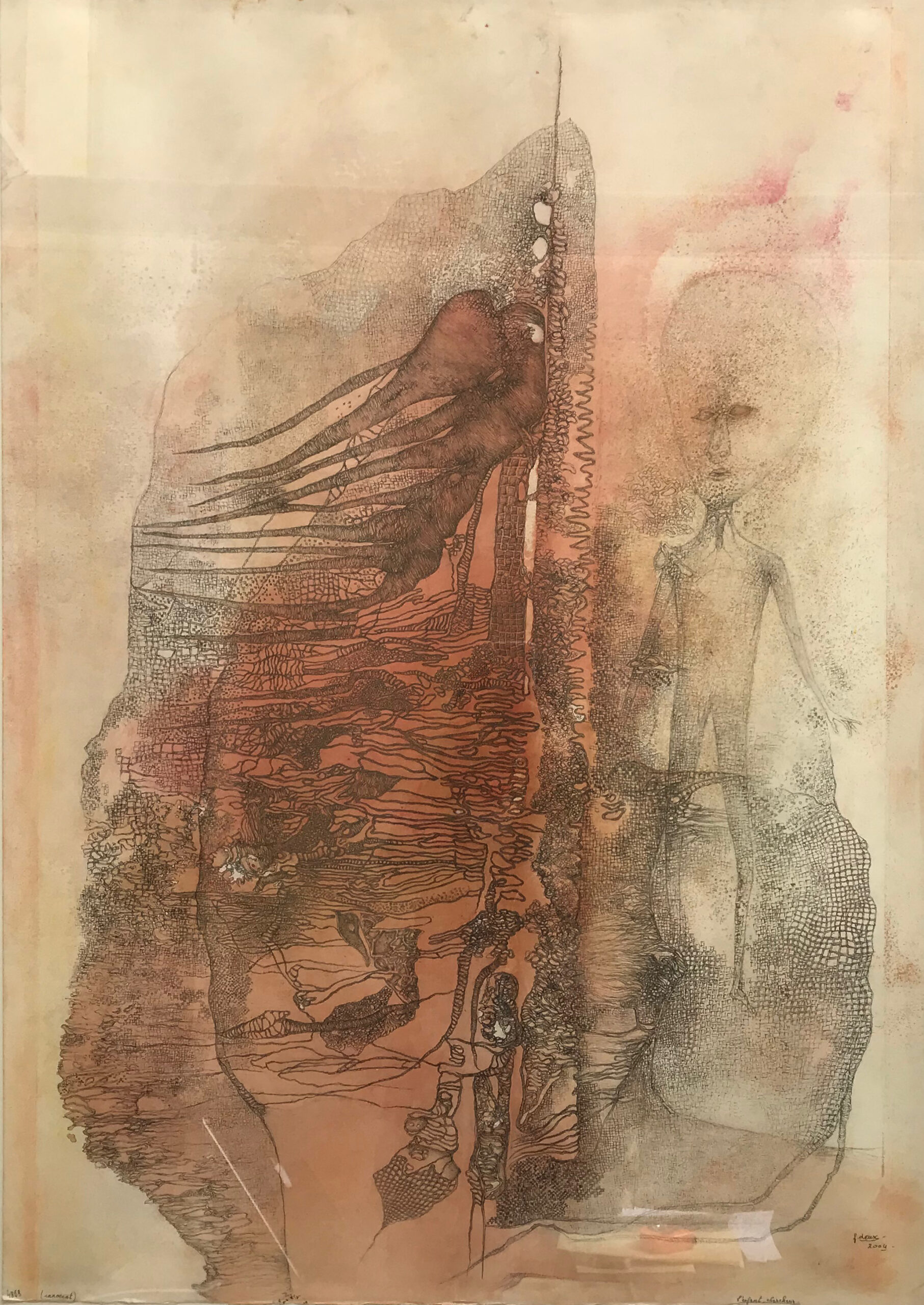 2004, « L’enfant chercheur (innocent) », 2004, 104 x 73 cm