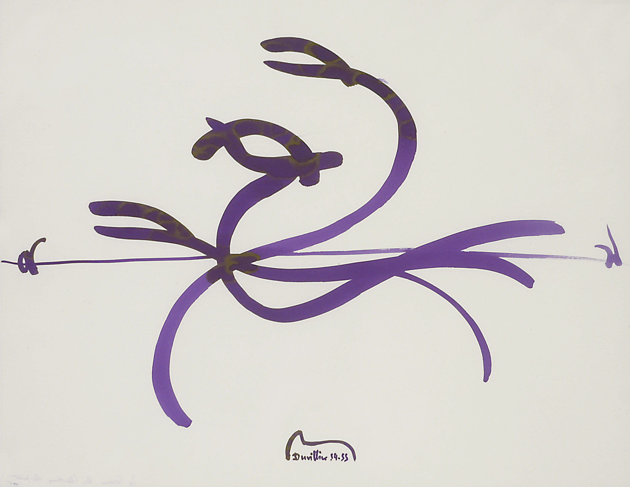 Chevaux de mer, 1955, 43,5 x 56 cm