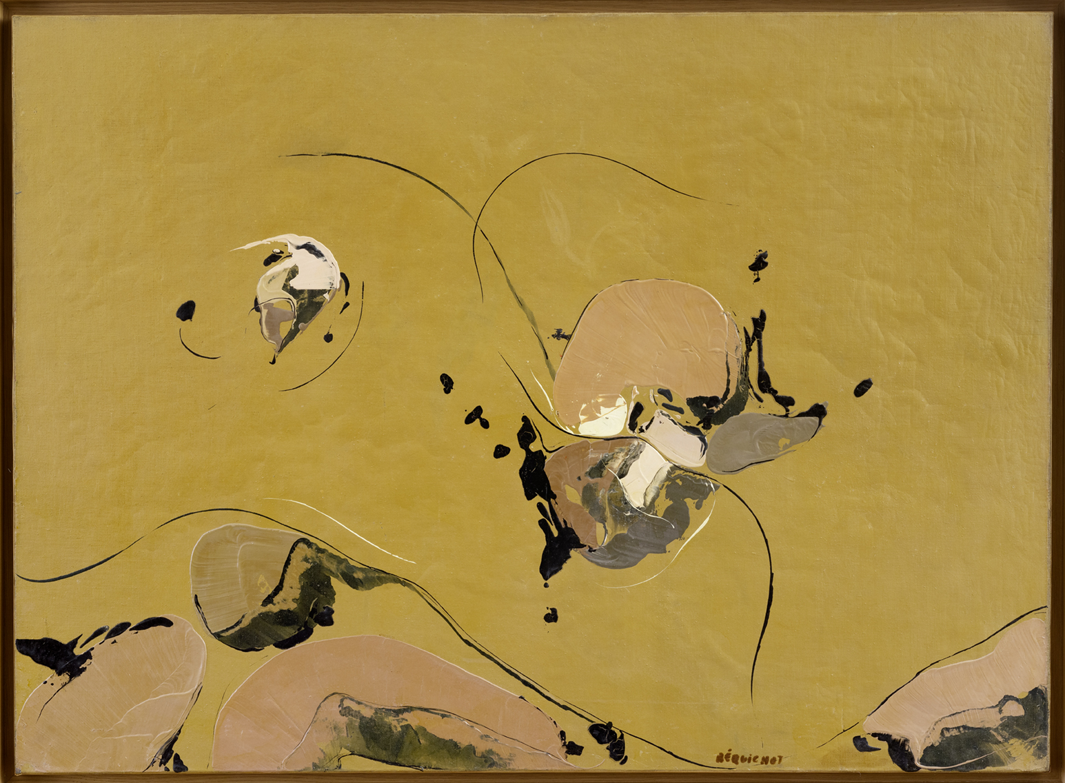 1956, Sans titre, huile au couteau sur toile, 73 x 100 cm
