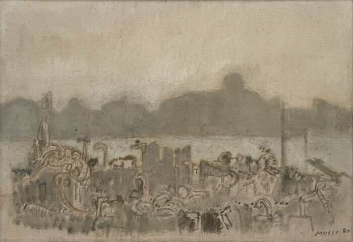 Zoran Music, Canale della Giudecca, 1980, huile sur toile, 60 x 81 cm